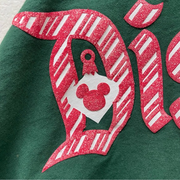 DISNEYLAND PARKS Dark Green Candy Cane Plaid Holiday  Christmas Spirit Jersey!❄️ - Picture 7 of 8